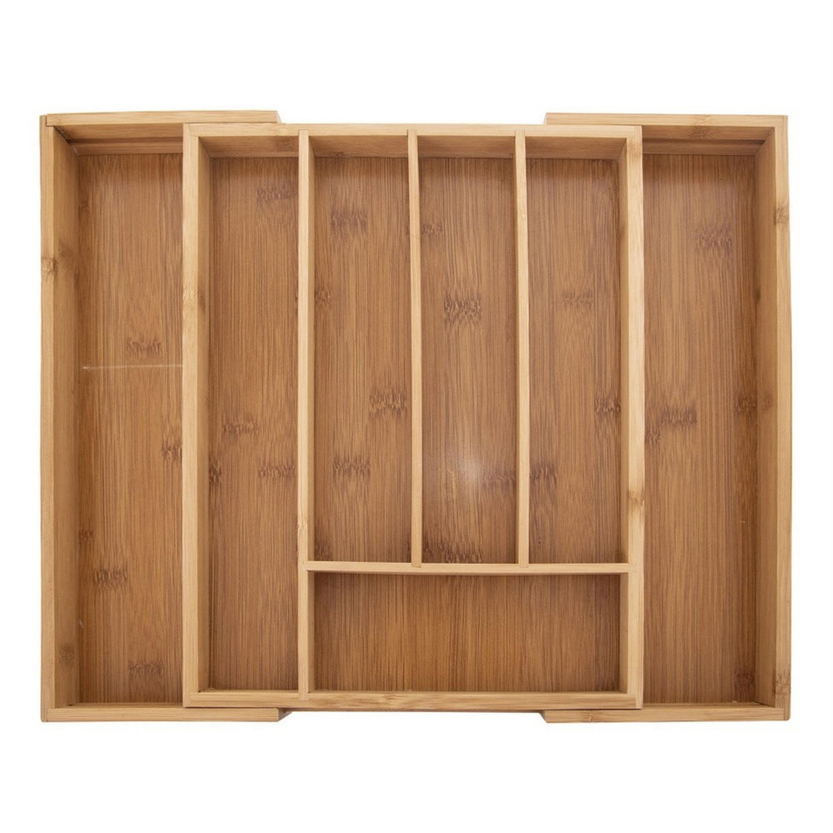 BESTECKSCHUBLADENEINSATZ ausziehbar aus Bambus 35,5 x 26 cm - Eichefarben, Holz (35.5/4.5/26cm) - Orion 