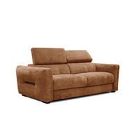 SOFA CALVERA 3-Sitzer, dunkelorange - Dunkelorange, Holzwerkstoff/Textil (204/79/106cm) - Courtois Laville