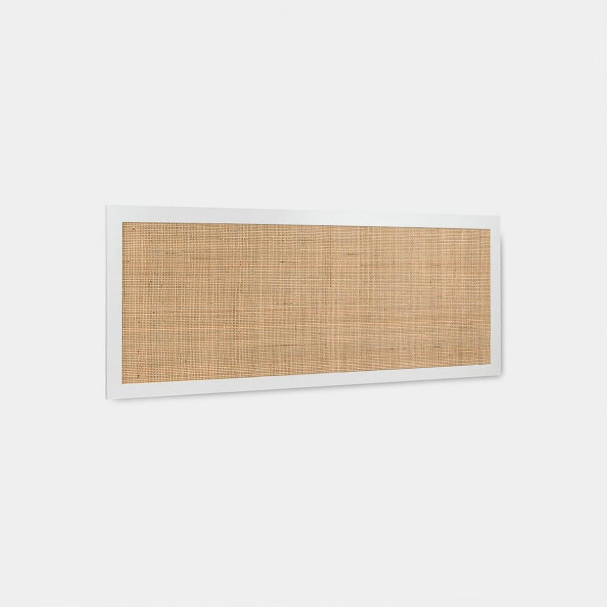 KOPFTEIL DOPPELTES Tahiti Weiß 160 cm x 59 cm - Weiß, Naturmaterialien (160/2cm) - Klast Home