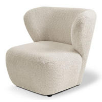 SESSEL Creme EVA Breites Rückenlehne Bouclé - Ecru, Textil (82/74/74cm) - Sepro Meble