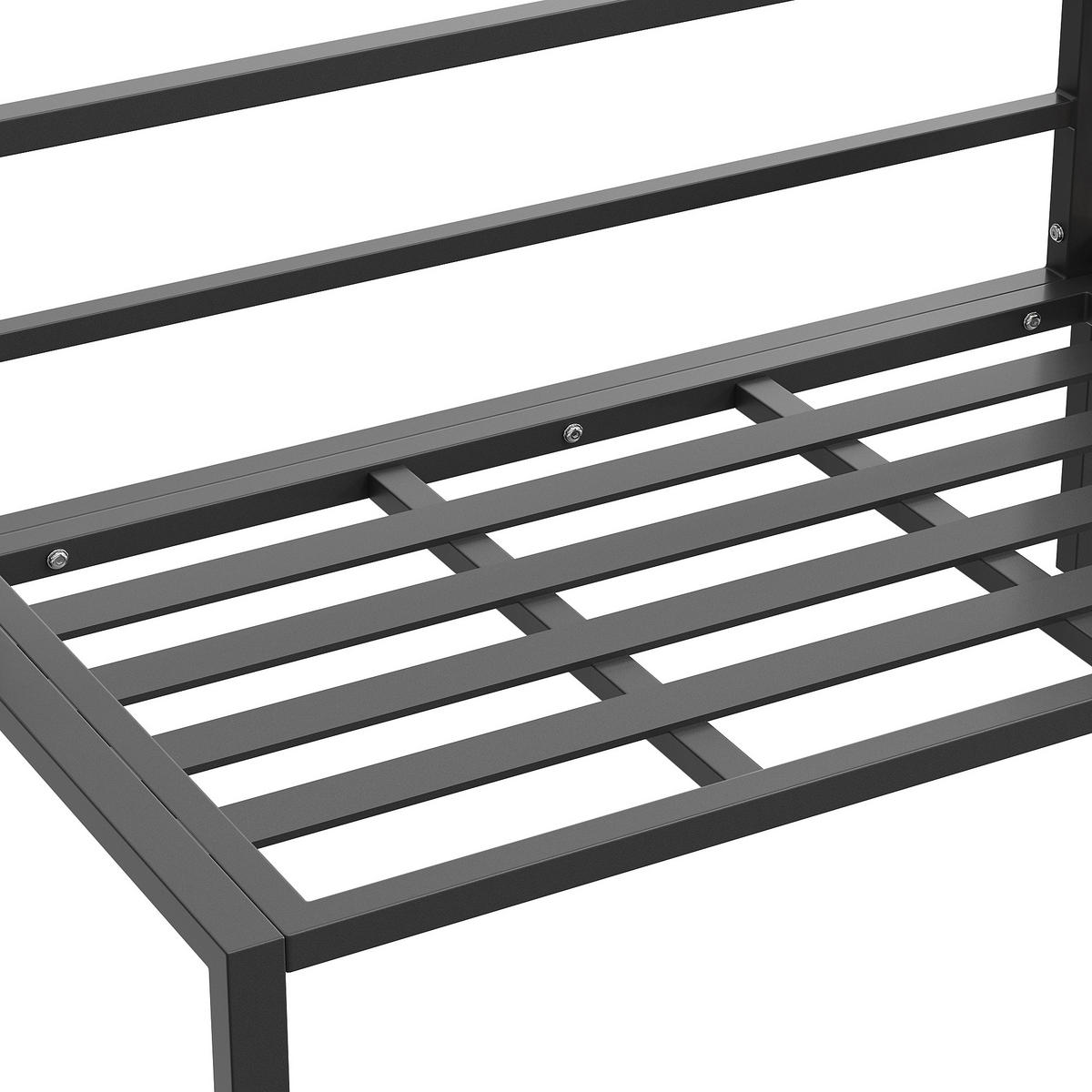 GARTENLOUNGE 6tlg Grau Beige Ecksofa Tisch Hocker wetterfest - Grau, Metall - FLIEKS