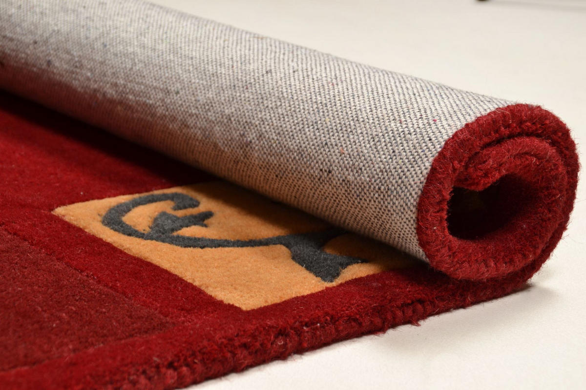 HANDTUFTTEPPICH Hawai 290x390 cm - Rot, Textil (290/390cm) - THEKO