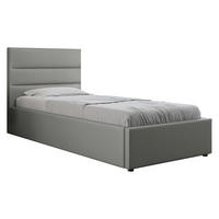 POLSTRBETT Lutko 8040 Single - Schwarz/Grau, Holzwerkstoff/Kunststoff (90/200cm) - MIRJAN24