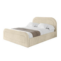 POLSTERBETT mit Bettkasten, Fußteil und Lattenrost, Boxbett ohne Matratze - LERAY-Z 180x200 Beige - Ecru, Holzwerkstoff/Textil (180/200cm) - ALTDECOR