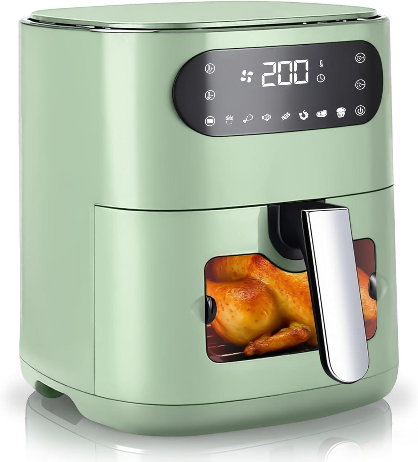 HEISSLUFTFRITTEUSE 6L - Grün, Kunststoff (29/36/30cm) - Nettlife