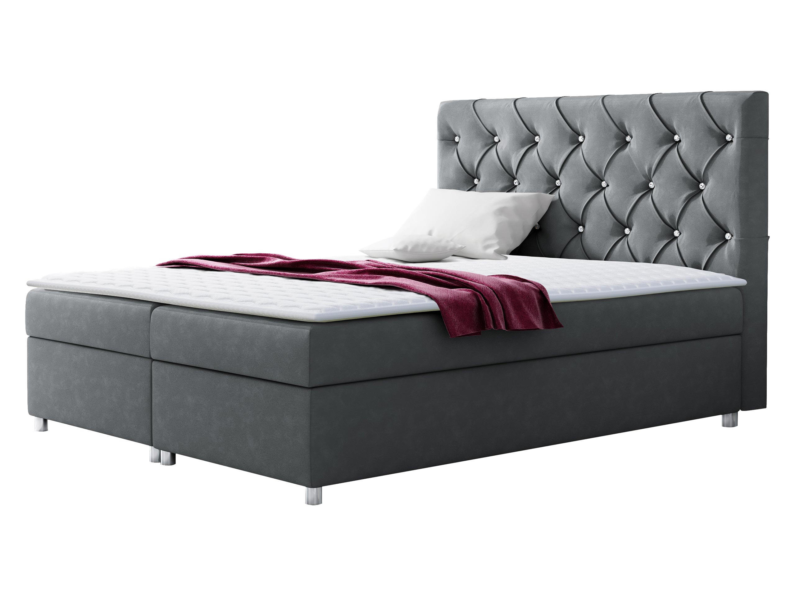 BOXBETT Roma - Grau, Holz (140/200cm) - MIRJAN24