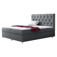 BOXBETT Roma - Grau, Holz (160/200cm) - MIRJAN24
