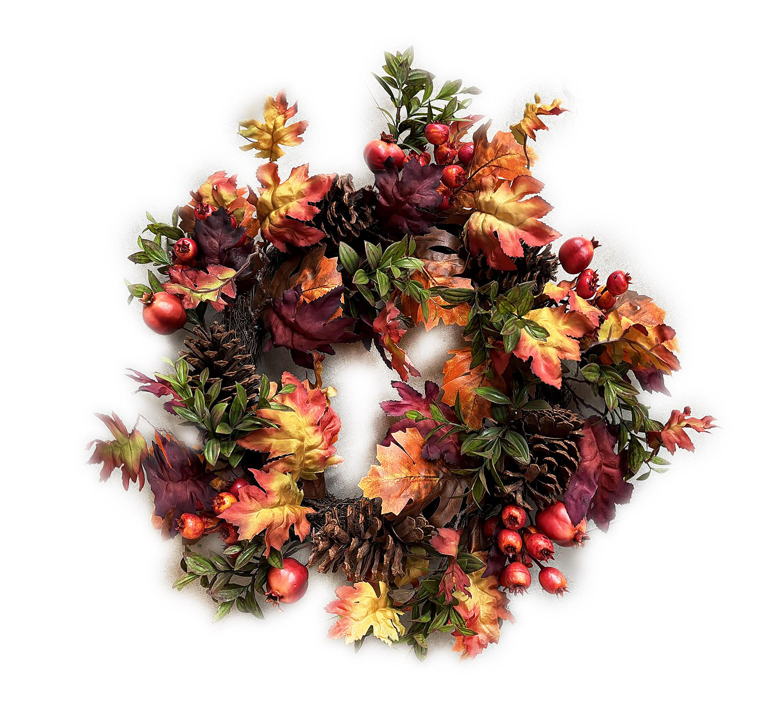 HERBSTKRANZ Mave Braun 55/55/55 cm Kunstoff - Braun, Kunststoff (55/55/55cm) - Mondex