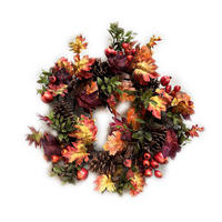 HERBSTKRANZ Mave Braun 55/55/55 cm Kunstoff - Braun, Kunststoff (55/55/55cm) - Mondex