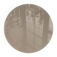 GLASPLATTE für Kamin Ø 50 cm - Braun, Glas (50/50/0.4cm) - TULUP