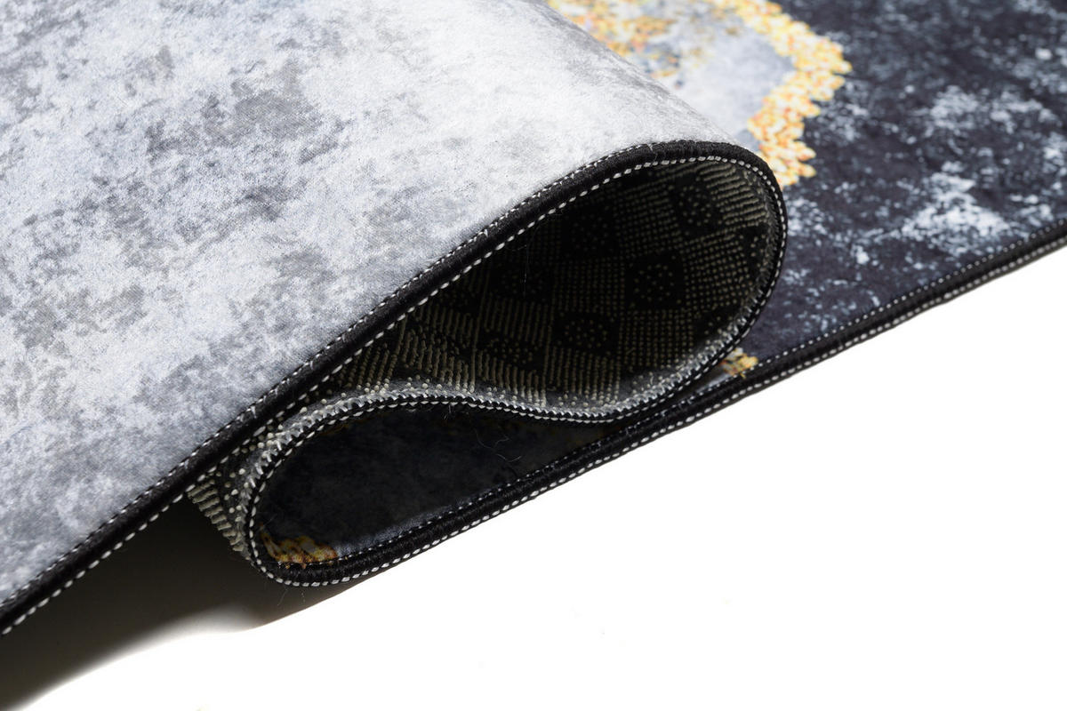TEPPICH TOSCANA Schwarz 160/230 cm - Schwarz, Textil (160/230cm) - Tapiso