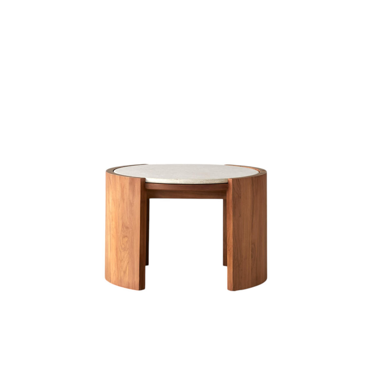 COUCHTISCH Virgile Natur aus Teak - Naturfarben, Holz (60/66/44cm) - Tikamoon