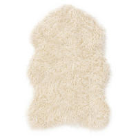 KUNSTFELL-TEPPICH Oscar Cream 60x90 cm - Creme, Textil (60/90cm) - benuta Nest