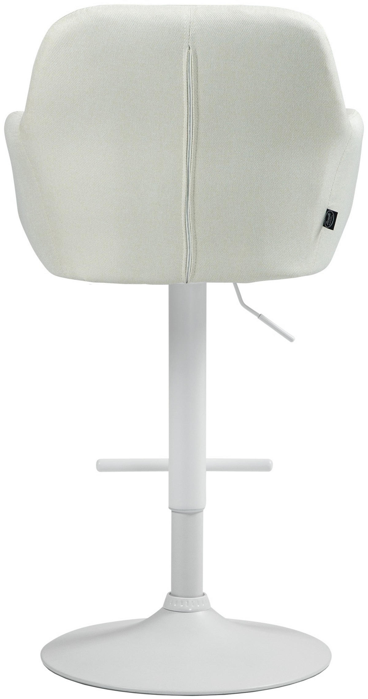 BARHOCKER Stoff creme - Creme/Weiß, Textil (57/97/59cm) - CLP