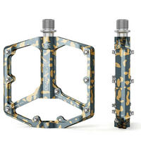 FAHRRADPEDALE Rennrad/Mountainbike Aluminiumlegierung Grau Tarnmuster 3 Lager - Multicolor, Metall (10.4/1.5/10.4cm)