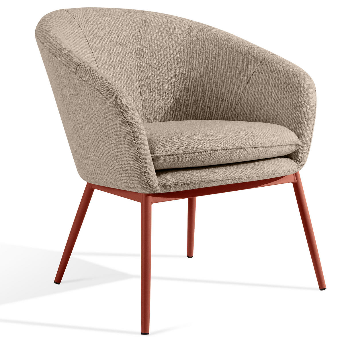 GARTENMÖBELSET SOLIS - Hellbraun, Textil/Metall - KONSIMO®