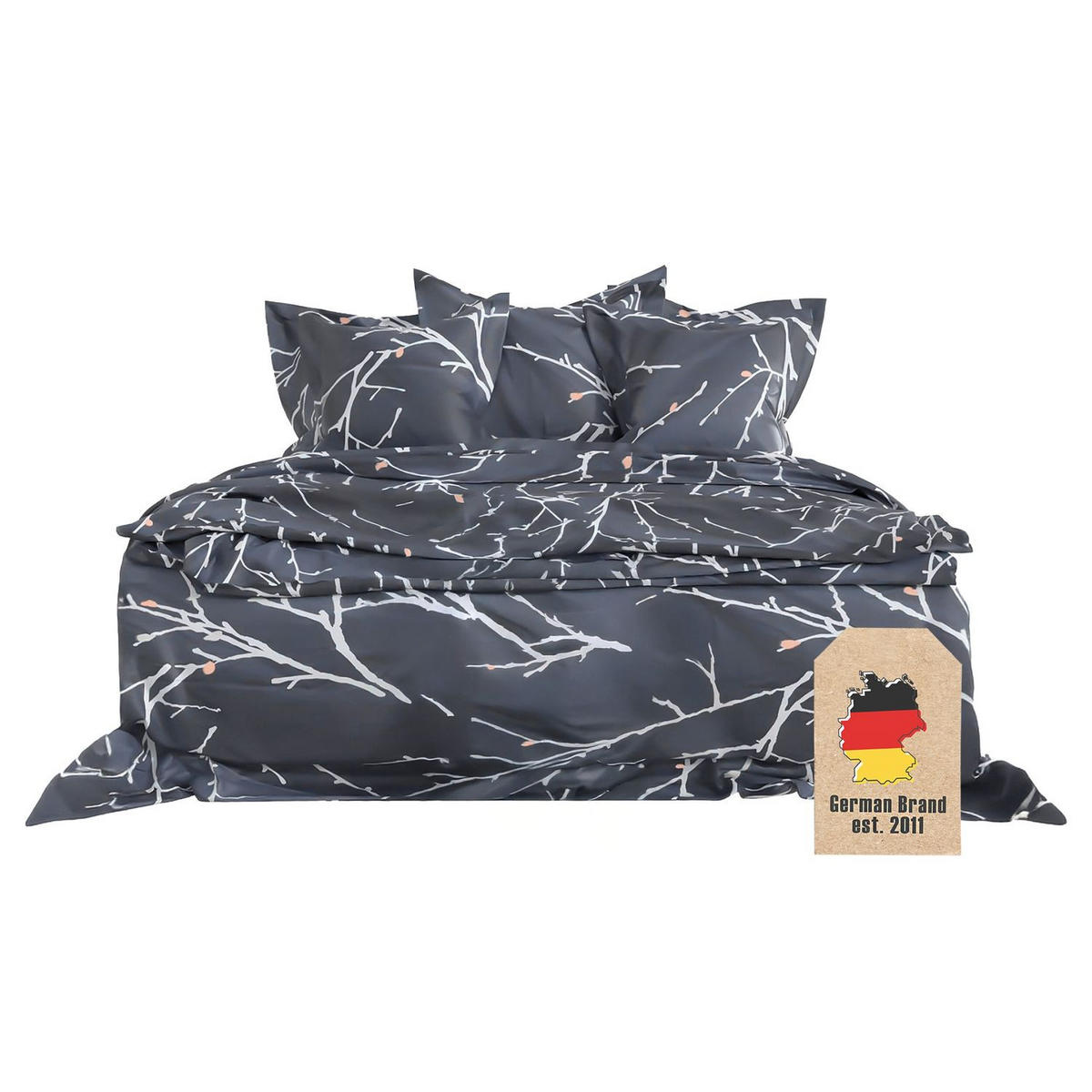 BETTWÄSCHE (Blau-Weiß) - Blau, Kunststoff (135/200cm) - Intirilife