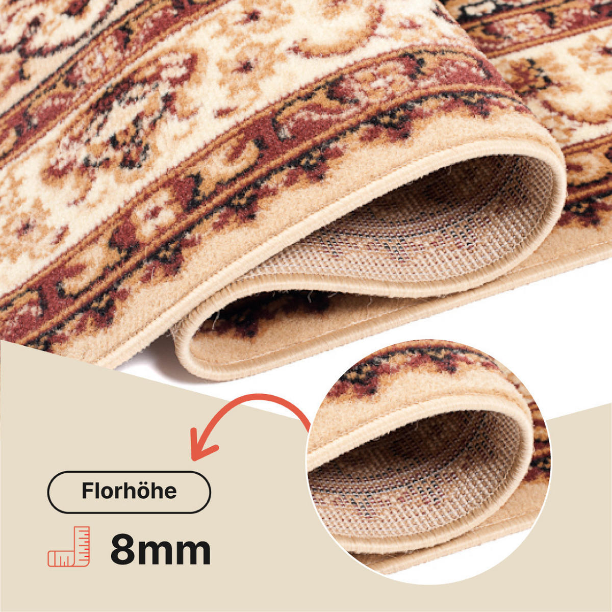 TEPPICH ATLAS Beige 220/300 cm - Beige, Textil (220/300cm) - Tapiso