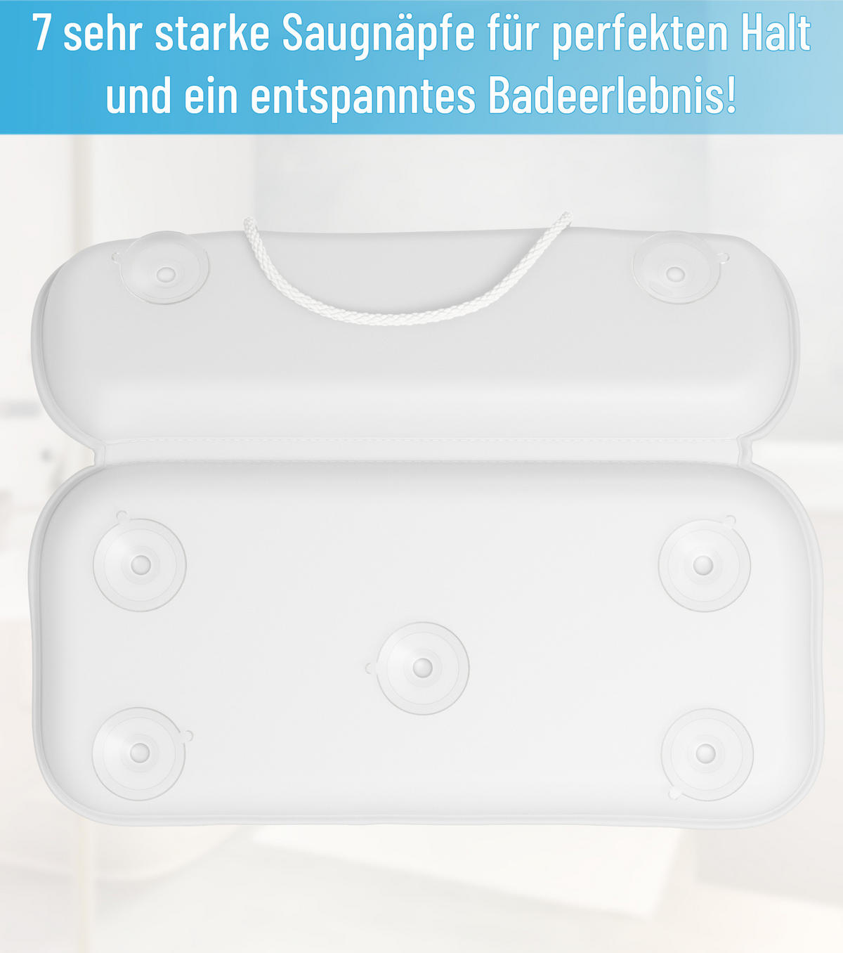 BADEWANNENKISSEN Harmony - Grün, Kunststoff (39/5.5cm) - Sanilo