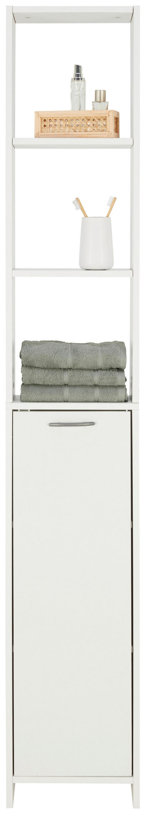 HOCHSCHRANK One in Weiß - Weiß, Holzwerkstoff (33/195/21cm) - Mömax