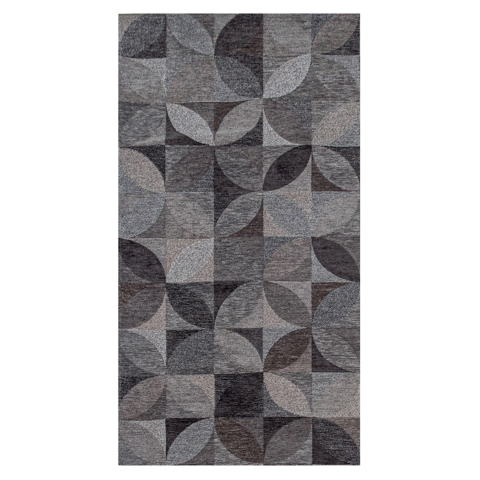 TEPPICH Rondo Charcoal 80/150 cm - Braun, Textil (80/150cm) - Lola&Moi