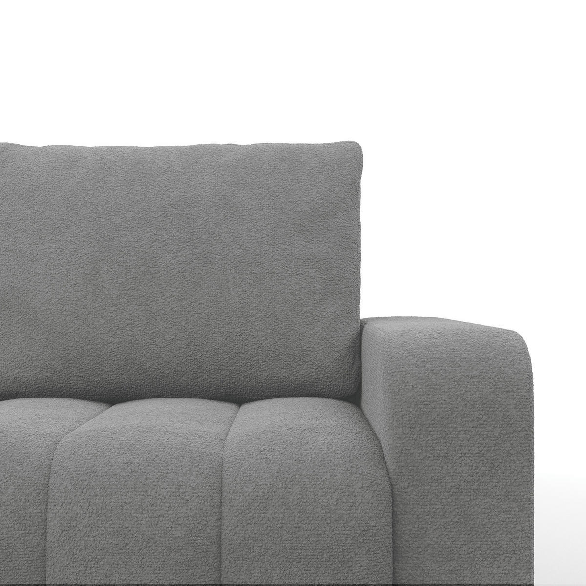 ECKSOFA MIT SCHLAFFUNKTION ABRIELLE BONELL Dunkelgrau - Dunkelgrau, Textil (144/237cm) - Mebligo