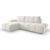 ECKSOFA L Form Hosio Beige 286/177/88 cm Links mit Schlaffunktion - Hellbraun/Schwarz, Kunststoff/Textil (177/286cm) - AX Living