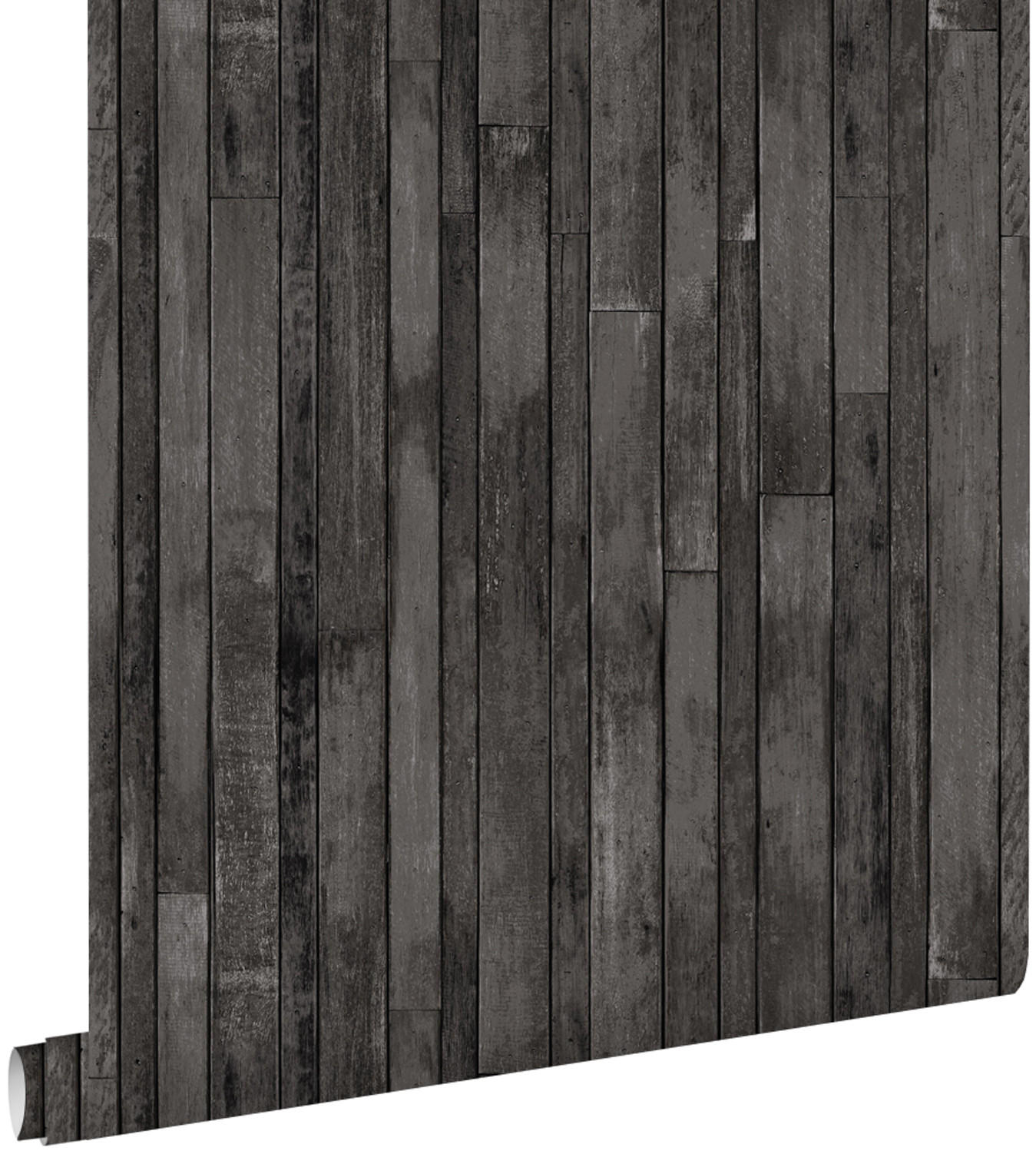 TAPETE Holz-Optik 53 cm x 10.05 m - Schwarz, Papier (53/1000cm) - ESTAhome