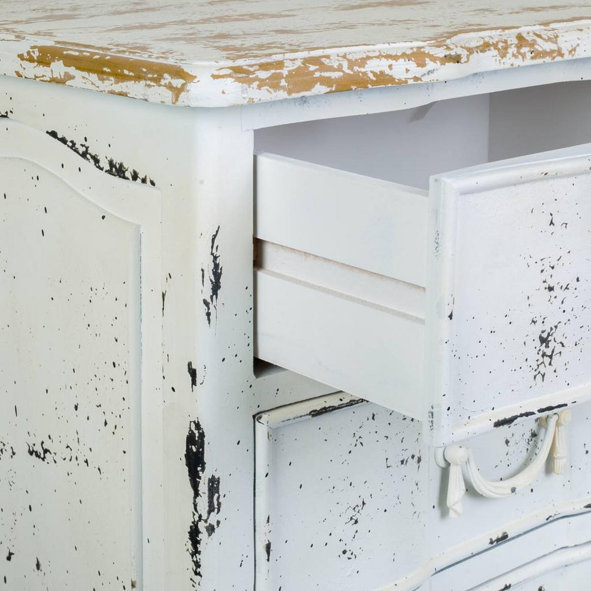 KOMMODE aus Holz 50x40x98 cm - Weiß, Holzwerkstoff (50/98/40cm) - Wanderlust