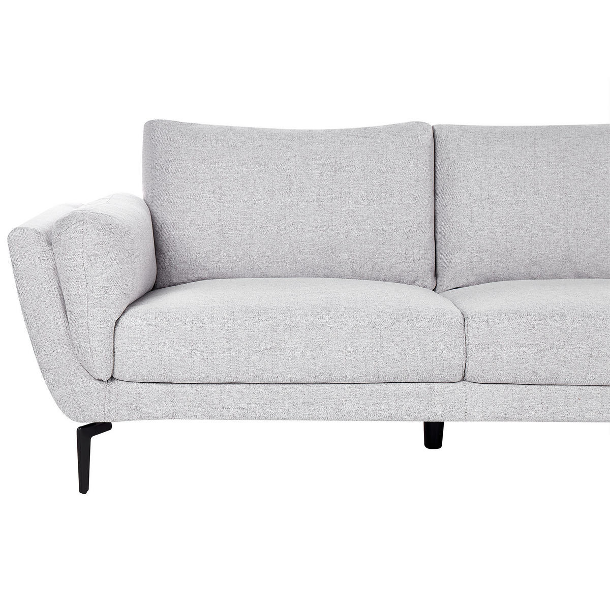 POHOVKA 3-místná Látka Světle šedá Kansseli - světle šedá, textil (341/70/115cm) - Beliani