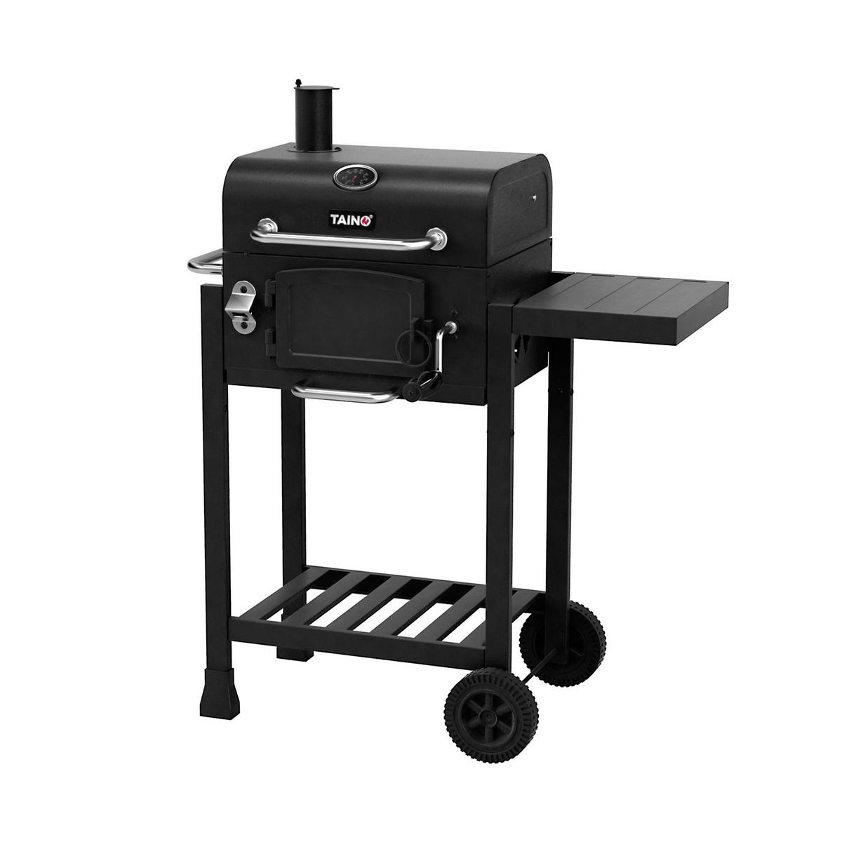 HOLZKOHLEGRILL HERO - Schwarz, Metall (87/108/57cm) - TAINO