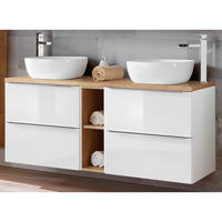 WASCHTISCH Toskana-56 - Weiß, Holzwerkstoff (141/75/46cm) - Lomado