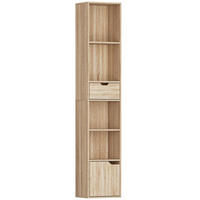 BÜCHERREGAL 30/24/158 cm natur - Naturfarben, Karton (30/158/24cm)