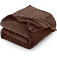 KUSCHELDECKE Flanell Braun 150 x 200 cm - Braun, Textil (150/200cm)