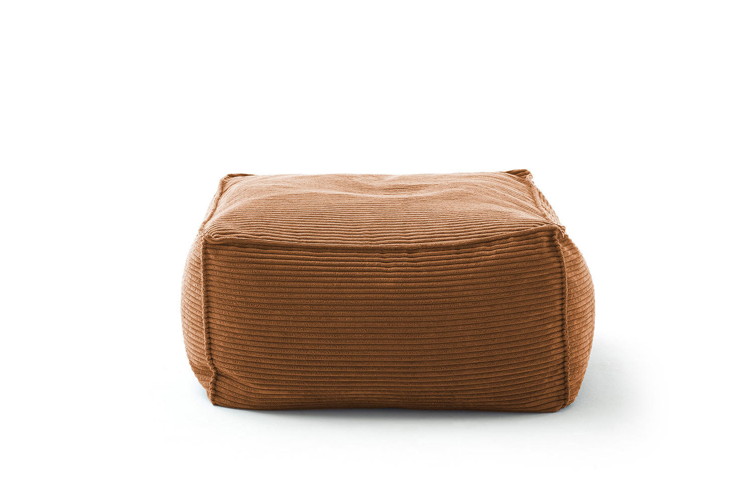 HOCKER ALEA Braun Cord - Braun, Textil (86/38/86cm) - KAWOLA