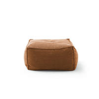 HOCKER ALEA Braun Cord - Braun, Textil (86/38/86cm) - KAWOLA