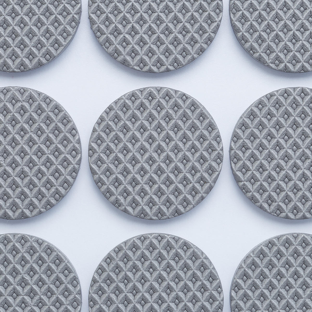 ANTIRUTSCH Pads - Grau, Textil (4/0.4cm) - Relaxdays