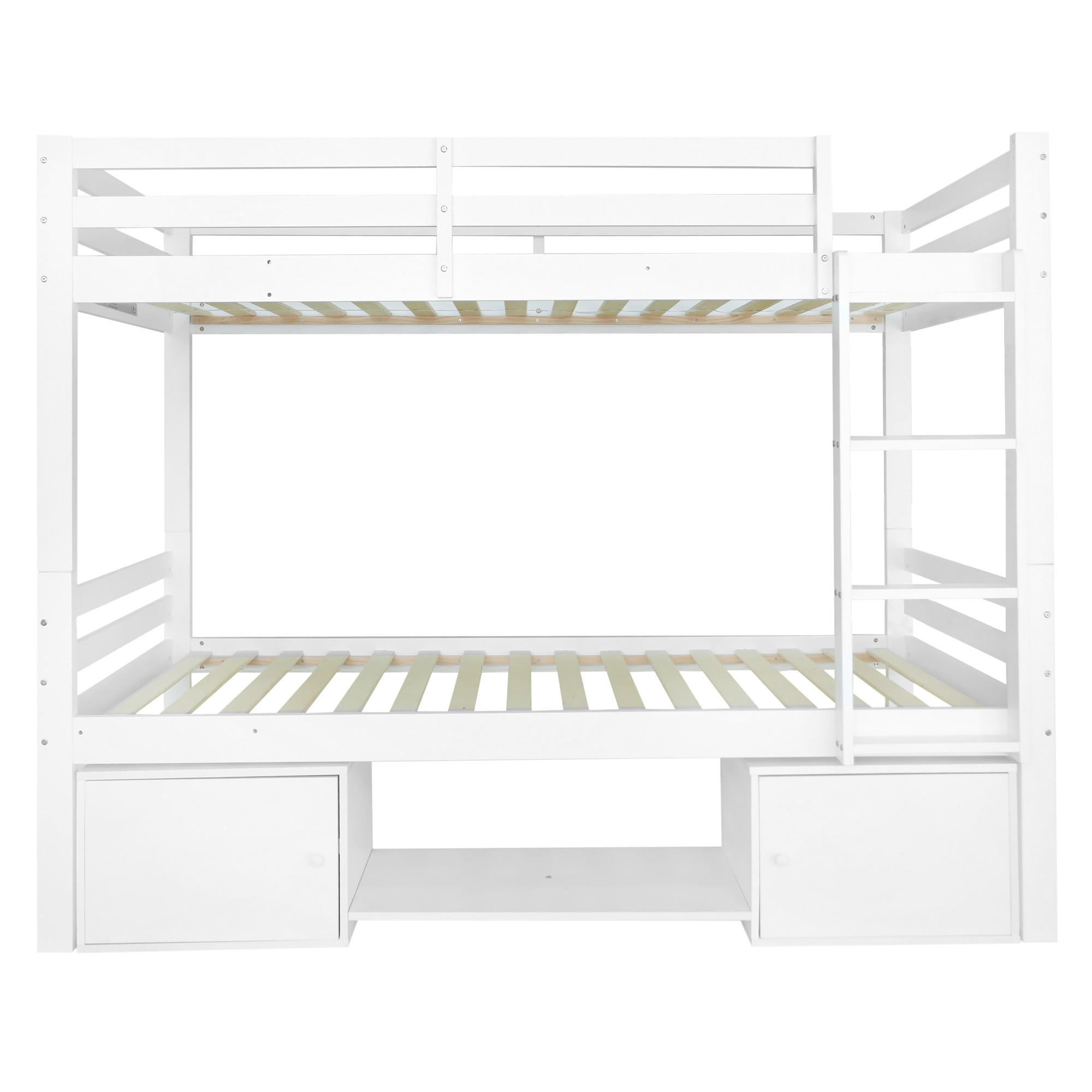 ETAGENBETT 90/200 cm Weiß - Weiß, Holz/Holzwerkstoff - Raumix