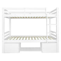 ETAGENBETT 90/200 cm Weiß - Weiß, Holz/Holzwerkstoff - Raumix