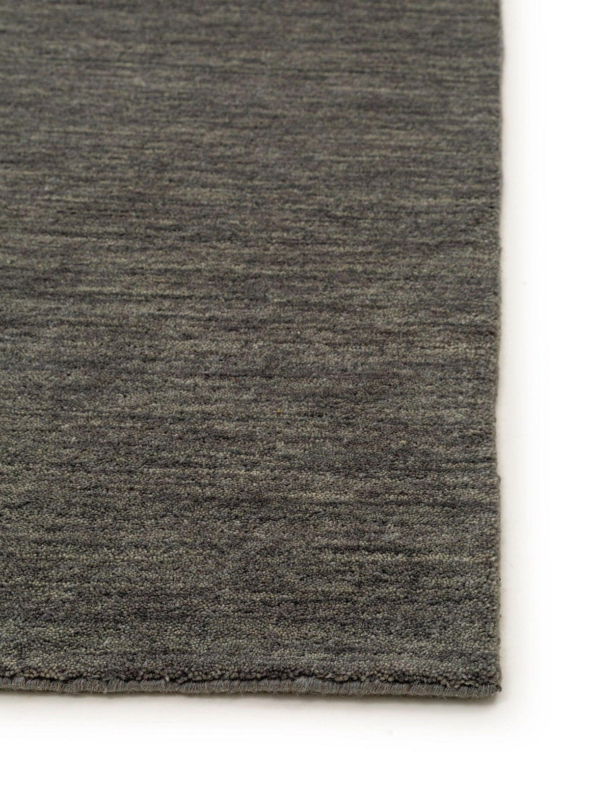 WOLLTEPPICH-LÄUFER Jamal Grau 80x250 cm - Grau, Textil (80/1cm) - KUNSTLOFT