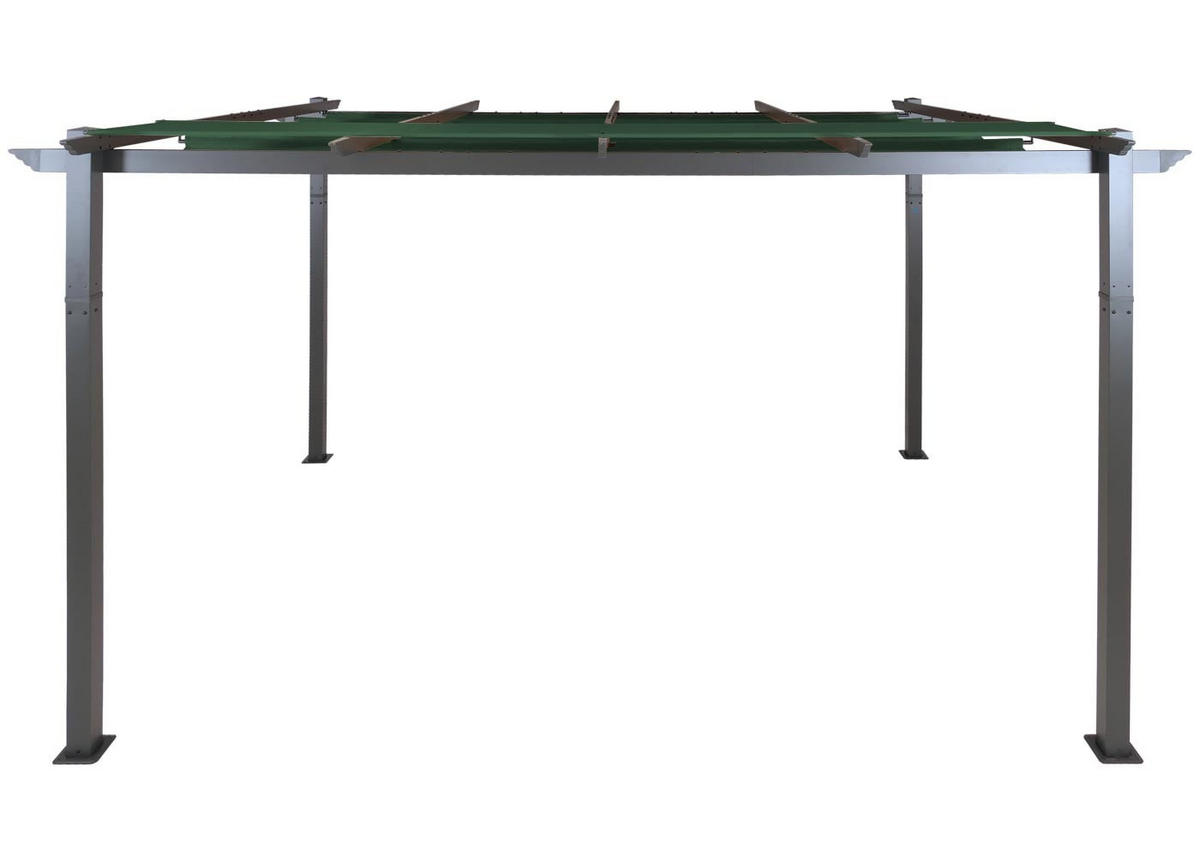 PERGOLA Aluminium 4x3m Grün - Grün, Metall (400/240/300cm) - BERLINLODGE
