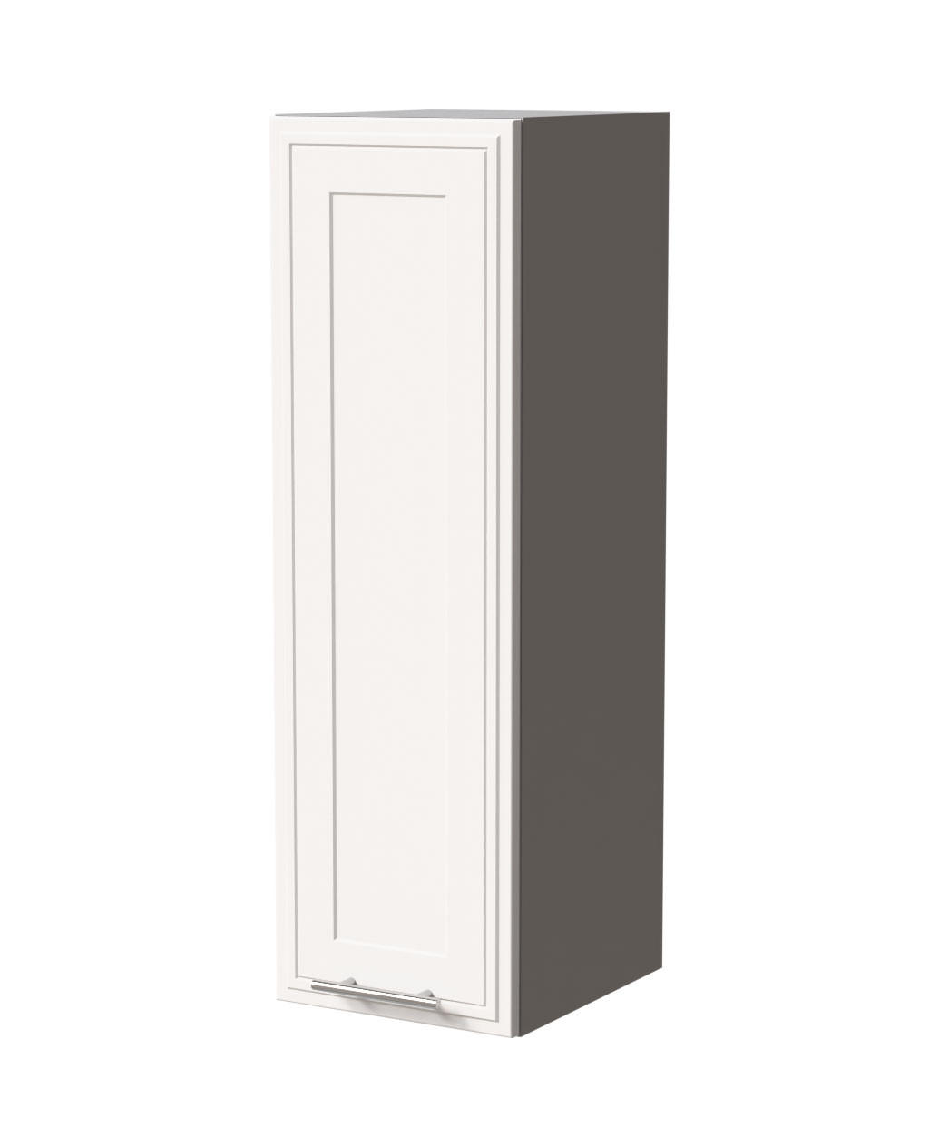 HÄNGESCHRANK Salo W4/30 Grau / Weiß Matt 30 / 32,5 / 96cm - Weiß/Grau, Holz/Holzwerkstoff (30/96/32.5cm) - Feldmann-Wohnen
