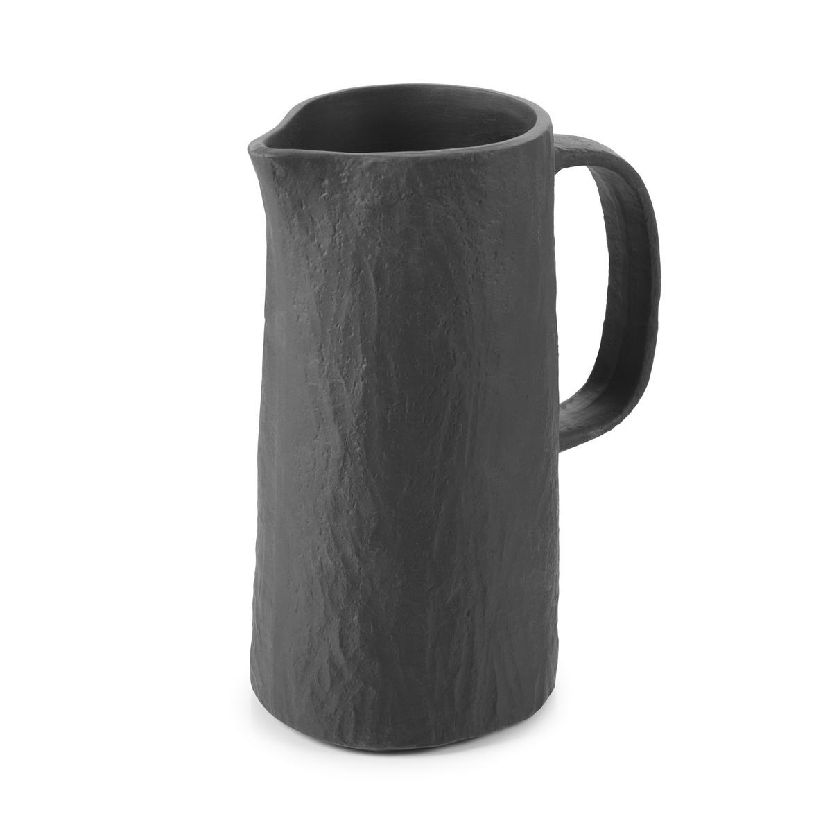 WASSERKRUG / PITCHER YLI 80 CL Matt schiefer style - Schieferfarben, Keramik (0.8L) - Revol Porcelaine France