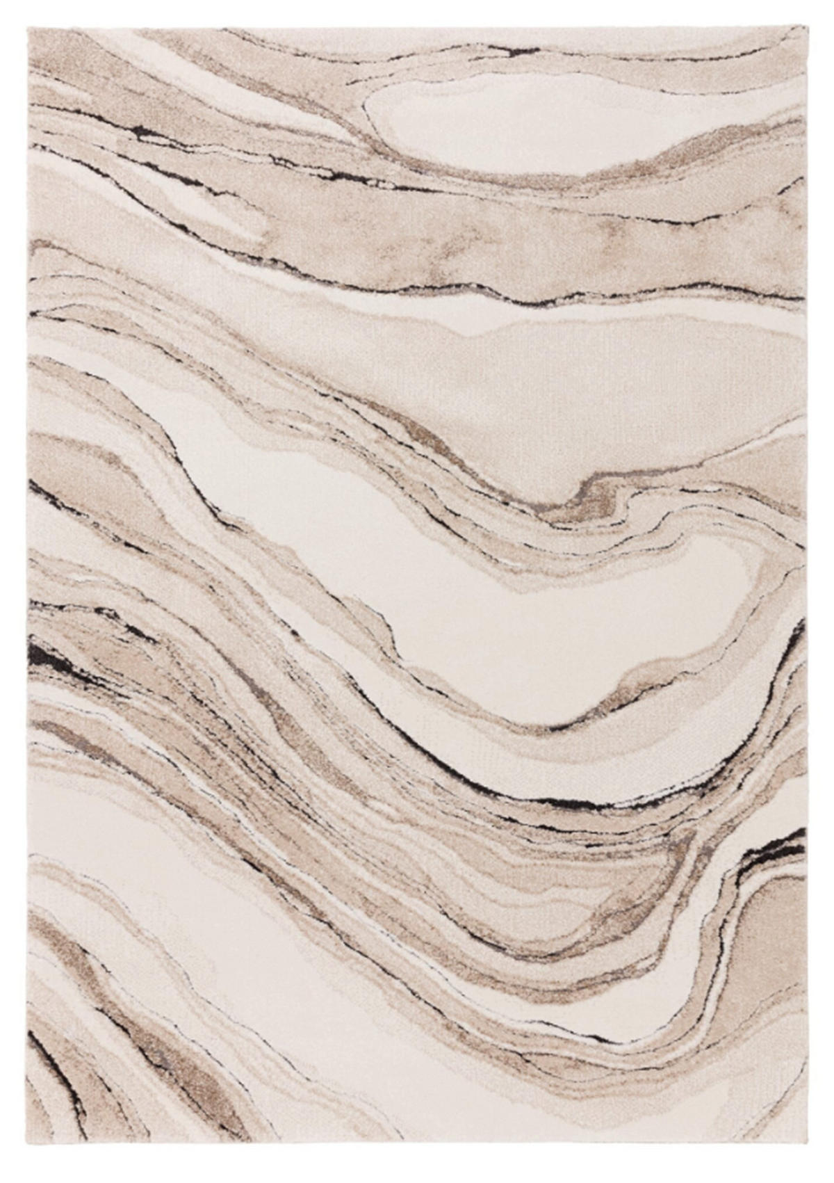 TEPPICH Flachgewebe SWELL Beige 120 x 170 cm - Beige, Textil (120/170cm) - Novatrend