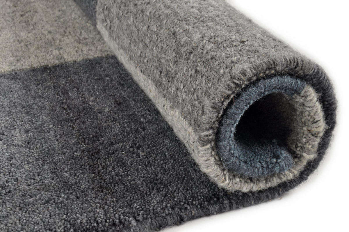 WOLLTEPPICH Dalas 250x350 cm - Anthrazit, Textil (250/350cm) - THEKO