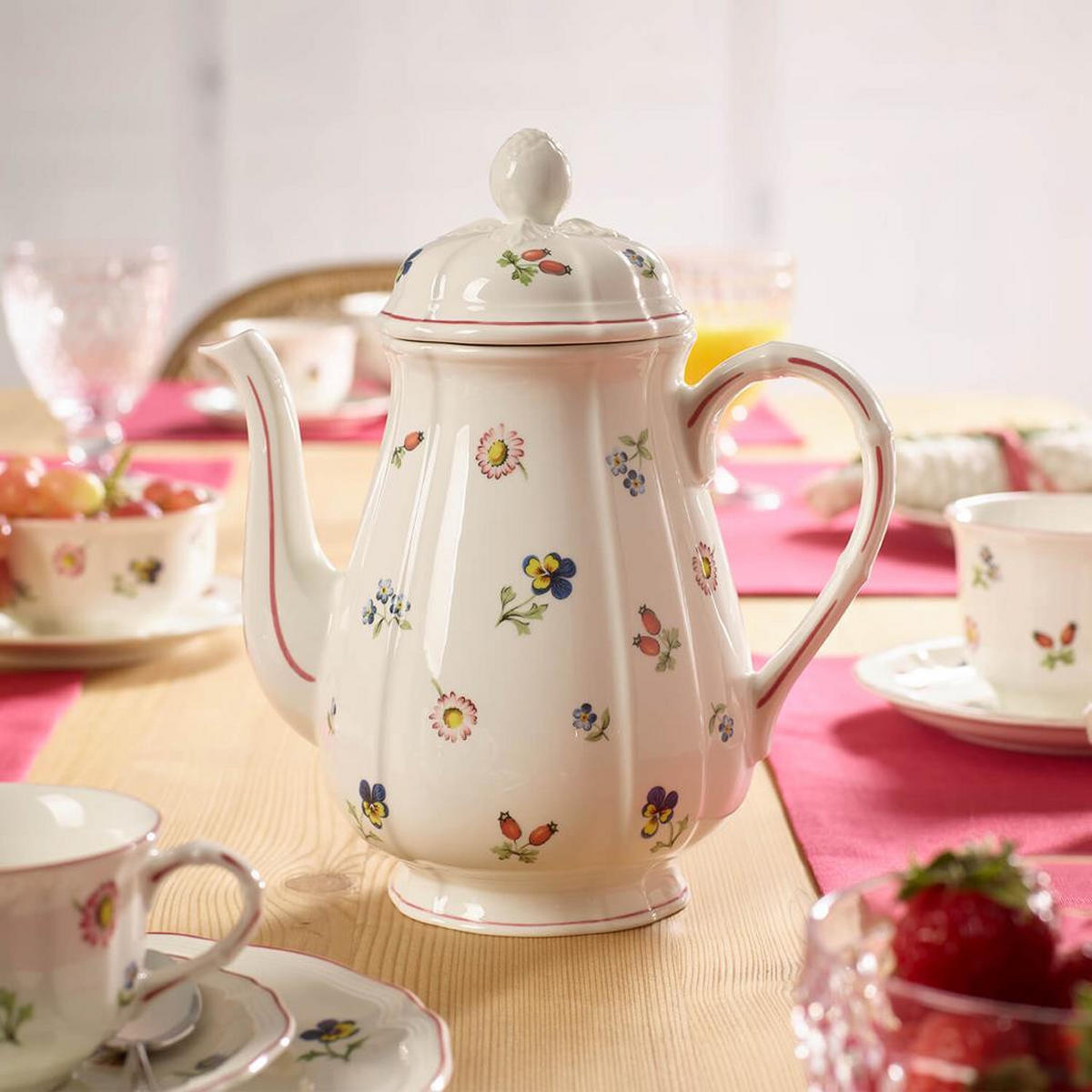 KAFFEEKANNE Petite Fleur bunt 1,25 Liter - Multicolor, Keramik (1.25L) - Villeroy & Boch