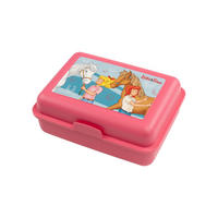 BROTDOSE Bibi & Tina Pferde Hufeisen Rosa 17,5 x 12,8 x 6,9 cm - Rosa, Kunststoff (17.5/6.9/12.8cm) - United Labels