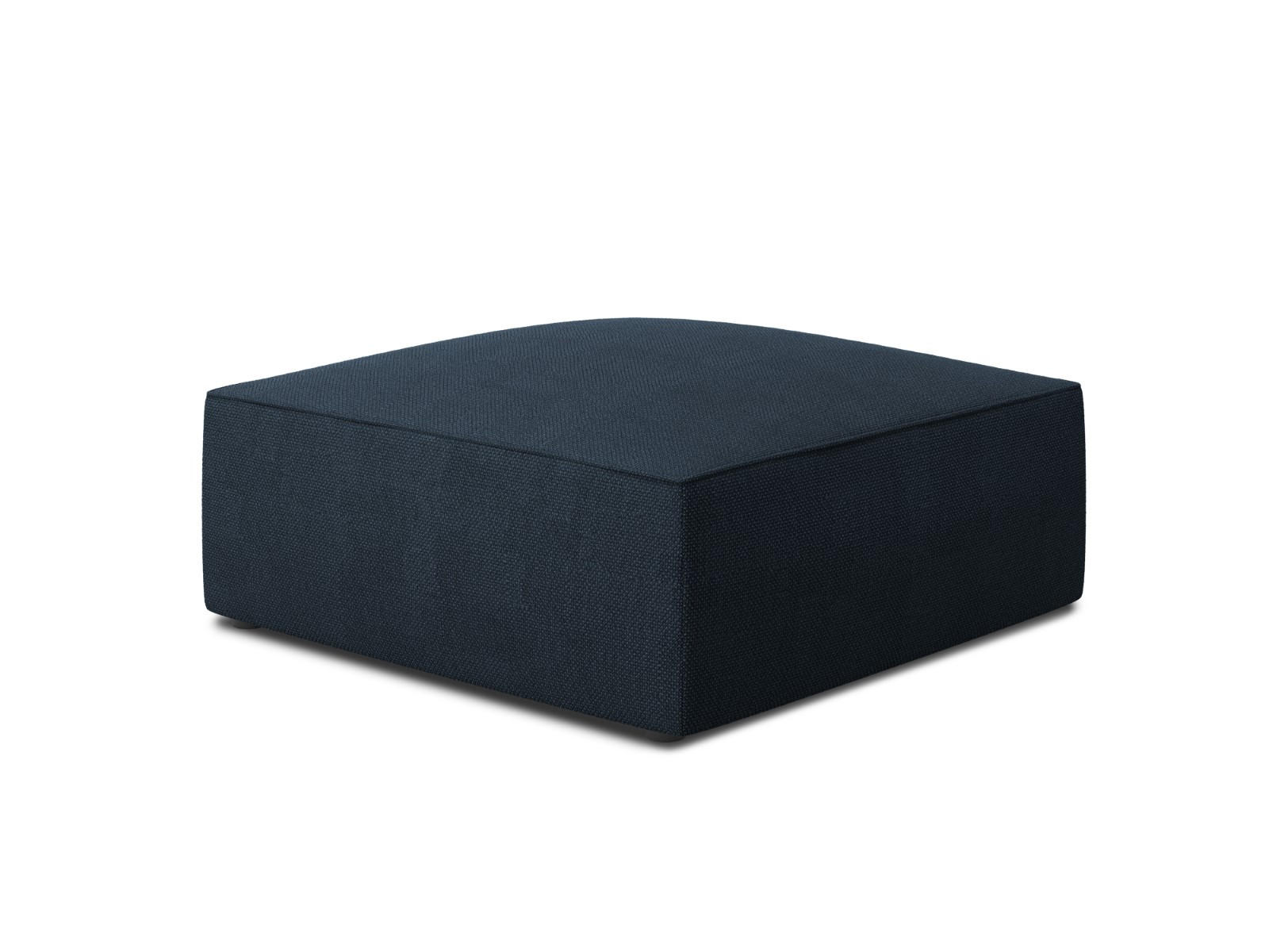 POUF Ruby aus strukturiertem Stoff marineblau - Blau, Textil (93/40/93cm) - Micadoni