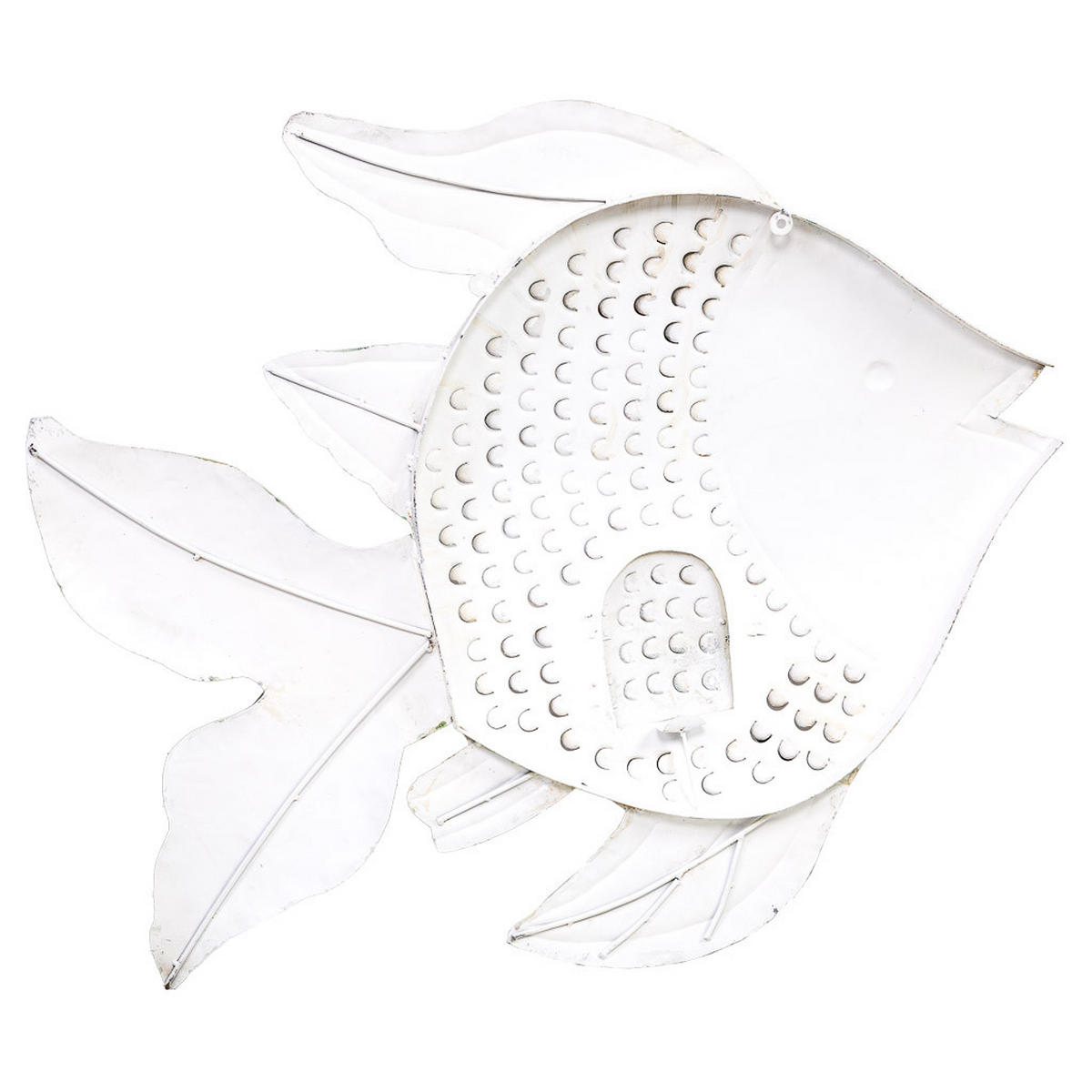 DEKORATIONSSTÜCK aus Metall, grau, 120x9x100cm - Blau, Metall (120/100/9cm) - Wanderlust