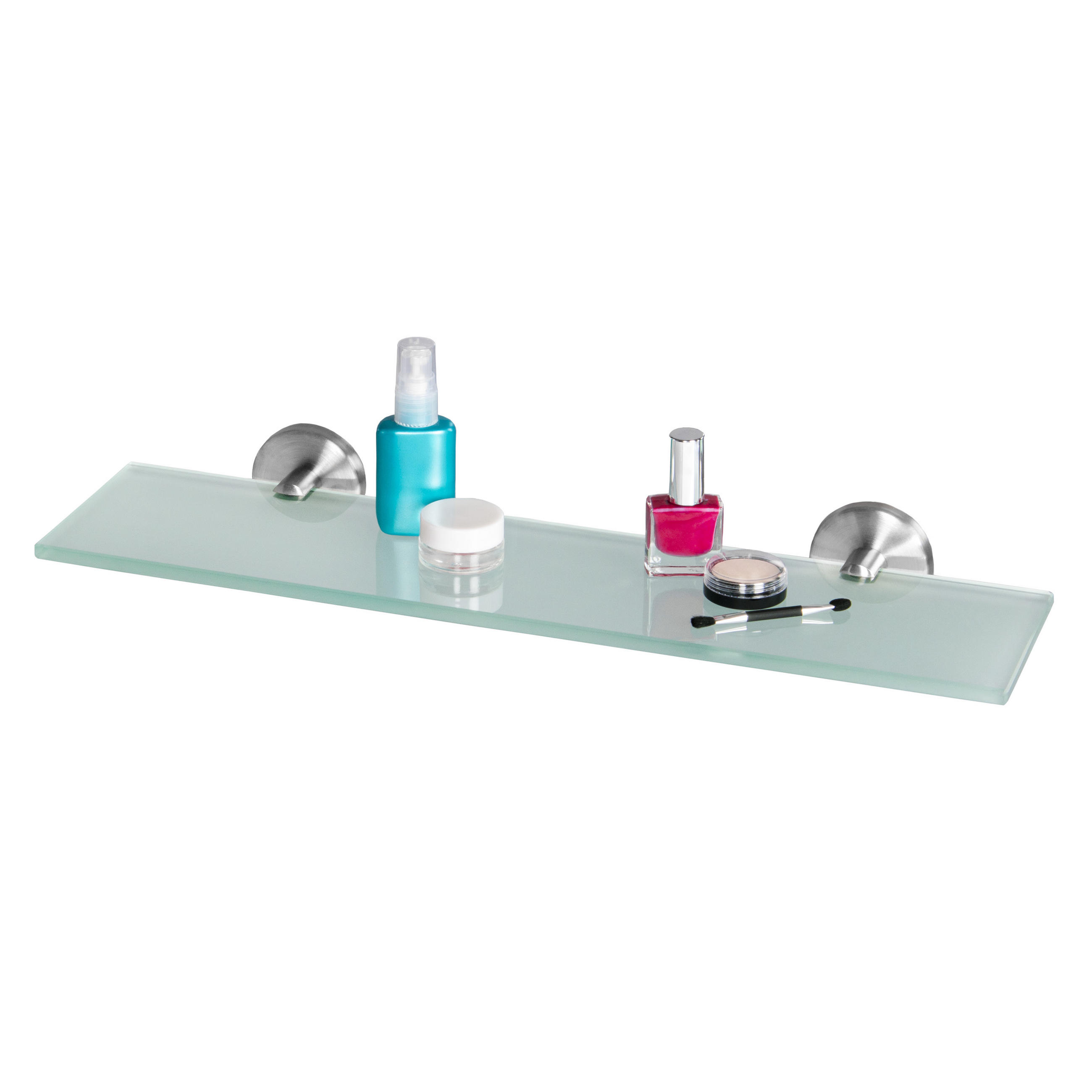 GLASABLAGE PIAZZA, Edelstahl, matt - Edelstahlfarben, Metall (46.5/6/13cm) - bremermann